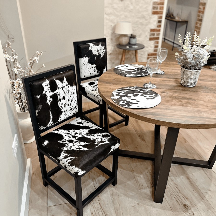 Cowhide dining chairs handmade / custom made 2