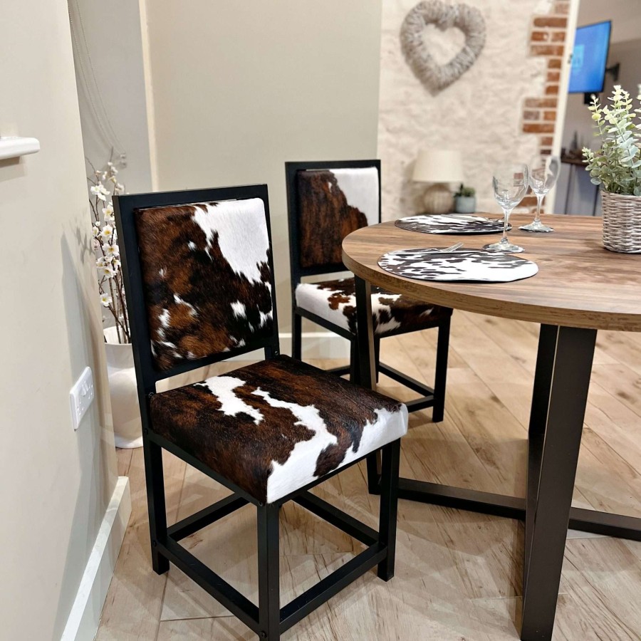 Cowhide dining chairs handmade / custom made 4