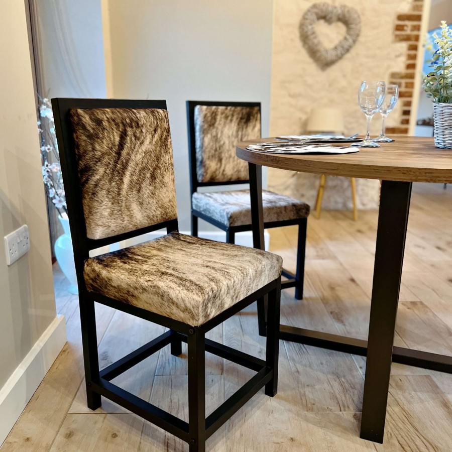 Cowhide dining chairs handmade / custom made 9
