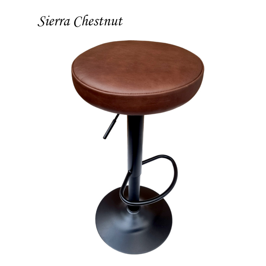 Genuine Leather adjustable height counter top stool / Barstool - Various leather colors Available - GL 3