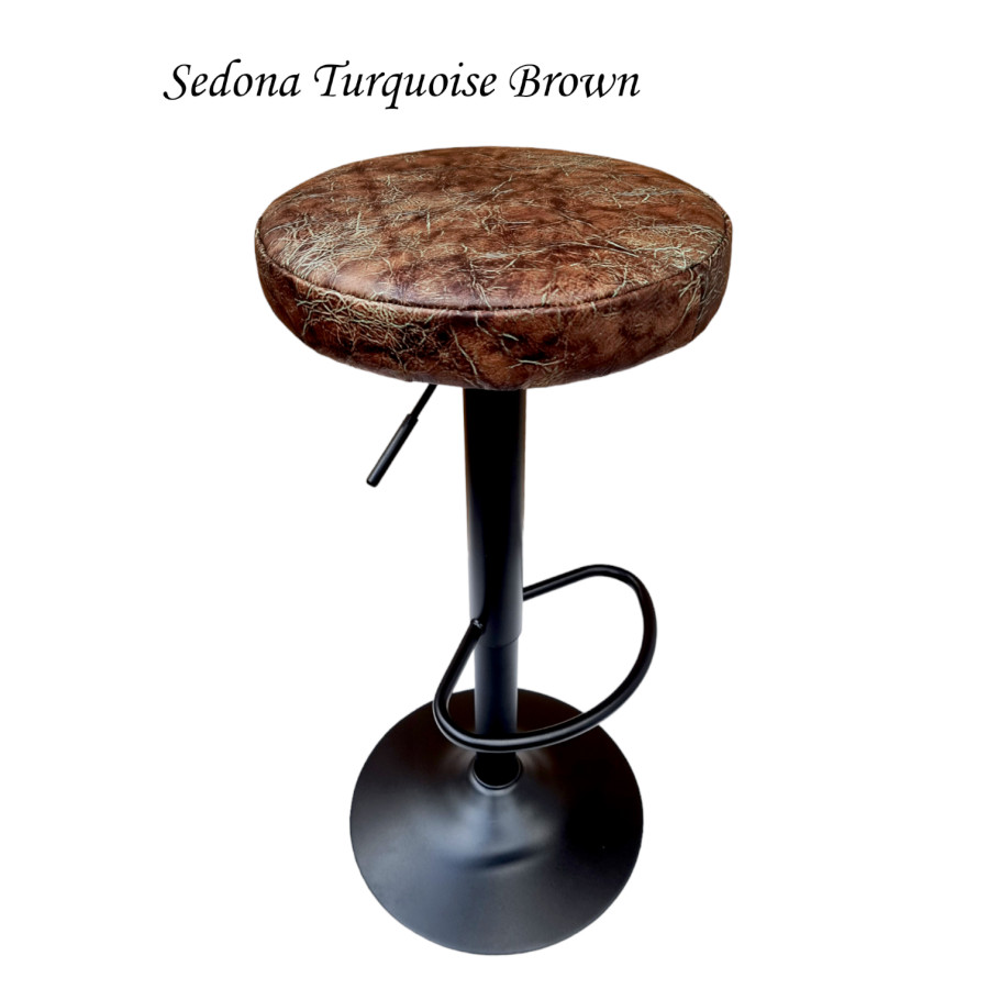 Genuine Leather adjustable height counter top stool / Barstool - Various leather colors Available - GL 4