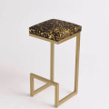 Metallic gold cowhide Bar stools BESPOKE / CUSTOM MADE, counter top, breakfast bar