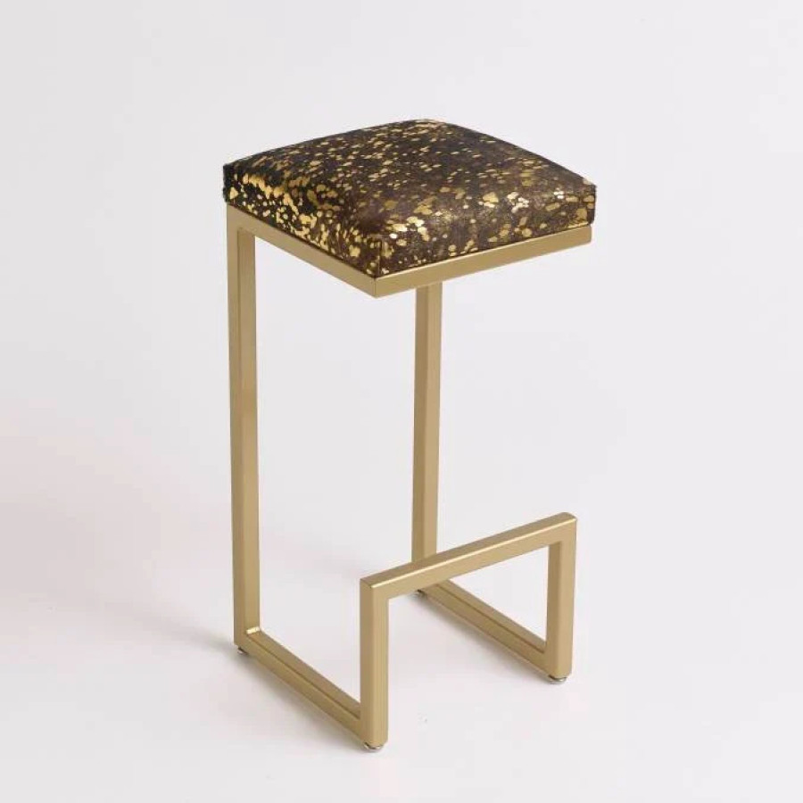 Metallic gold cowhide Bar stools BESPOKE / CUSTOM MADE, counter top, breakfast bar 0