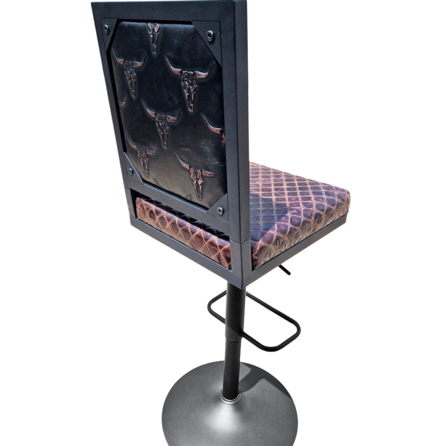 Western style Leather counter height barstools height stools - GLBK 0