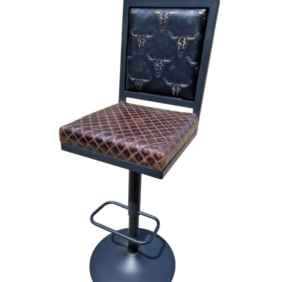 Western style Leather counter height barstools height stools - GLBK 2