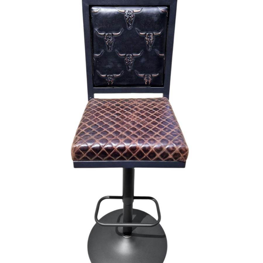 Western style Leather counter height barstools height stools - GLBK 3