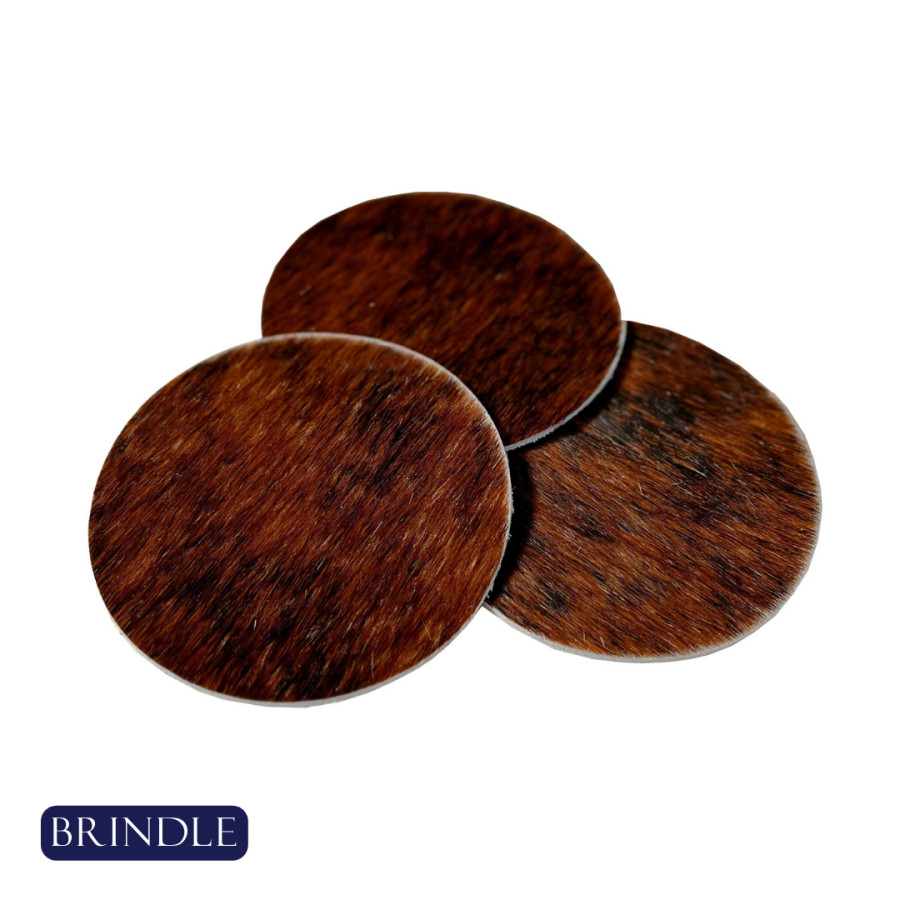 Cowhide coasters - wedding favour - Genuine cowhide - priced per coaster - Huge variety of options, Handmade 1