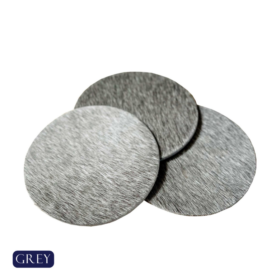 Cowhide coasters - wedding favour - Genuine cowhide - priced per coaster - Huge variety of options, Handmade 4