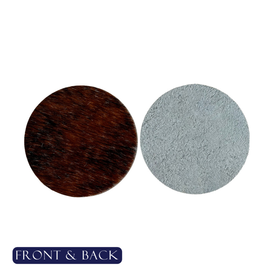 Cowhide coasters - wedding favour - Genuine cowhide - priced per coaster - Huge variety of options, Handmade 5