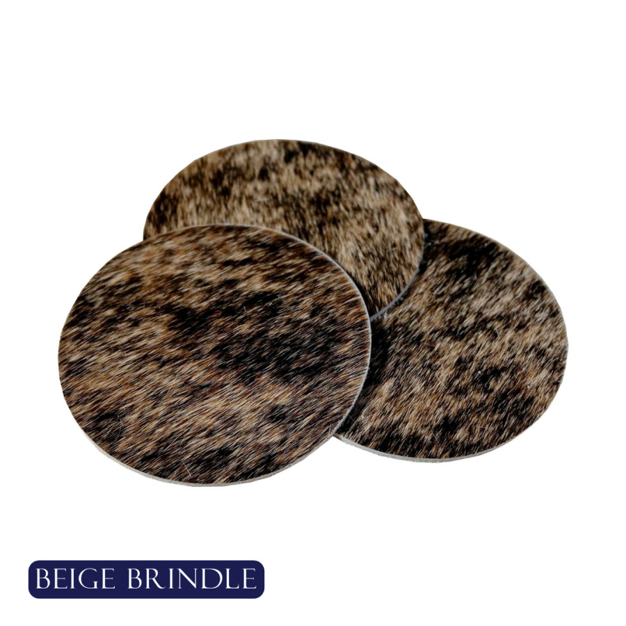 Cowhide coasters - wedding favour - Genuine cowhide - priced per coaster - Huge variety of options, Handmade 7
