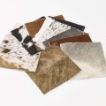 Cowhide material pieces swatches