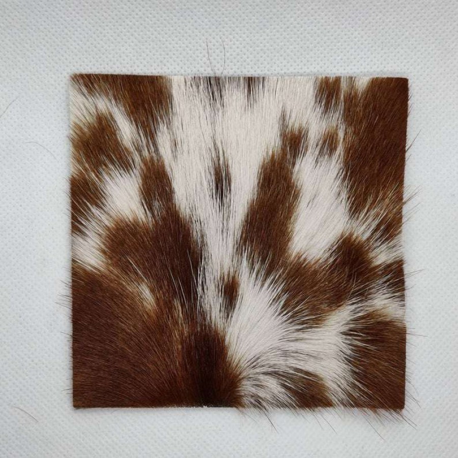 Cowhide material pieces swatches 2