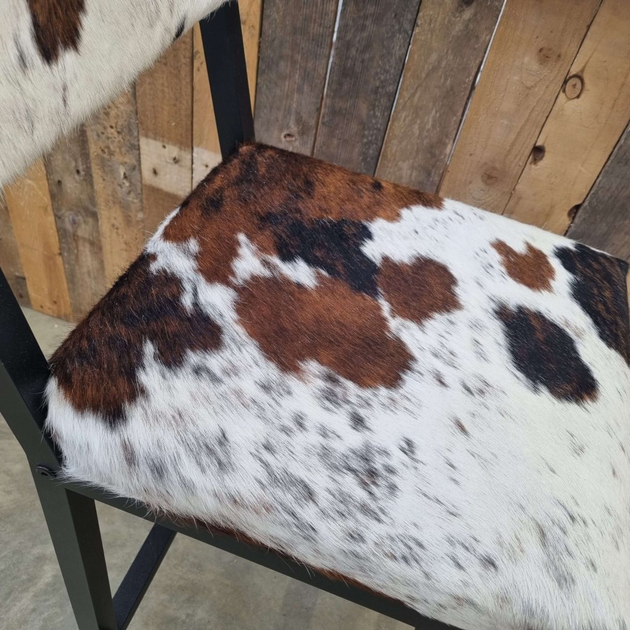 Custom made cowhide bar stools  / cowhide counter height bar stools with backs 2