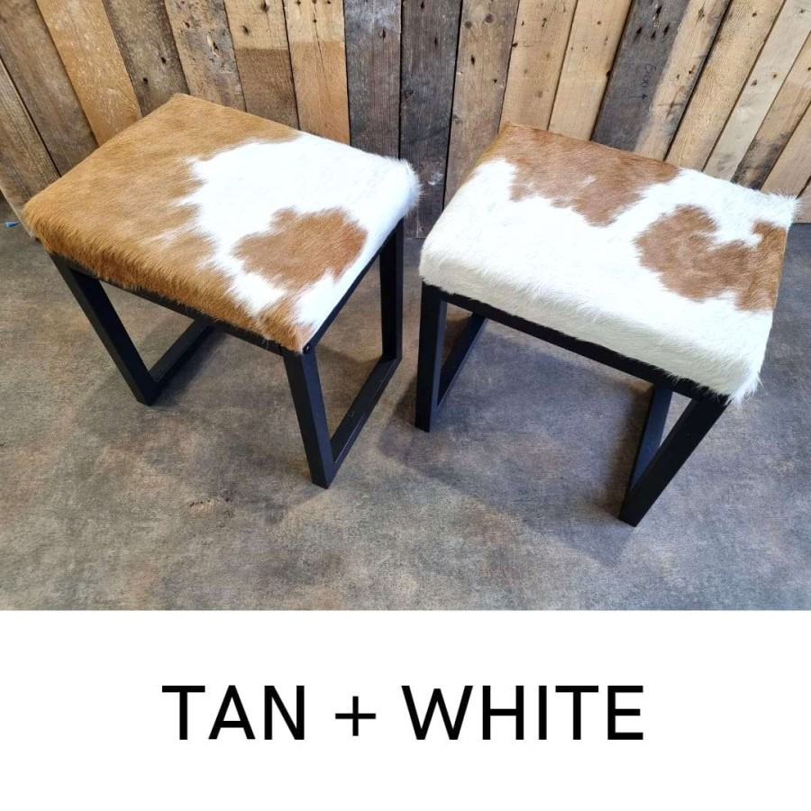 Custom made cowhide stool/chair - Dining table height/dressing table bench 2