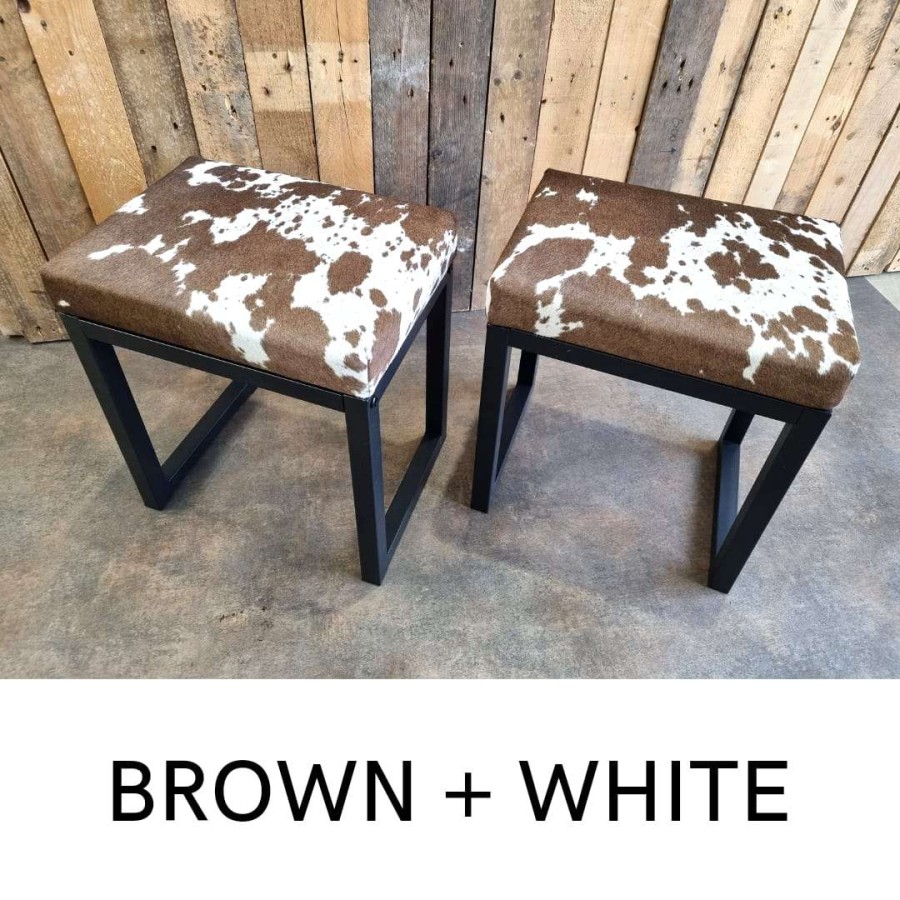 Custom made cowhide stool/chair - Dining table height/dressing table bench 5