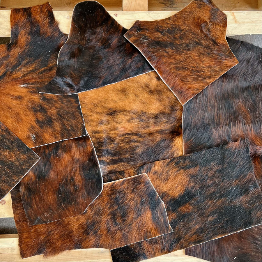 Genuine Cowhide Material Offcuts - for Arts and Crafts - Cowhide Remnants - Cowhide Scrap 0