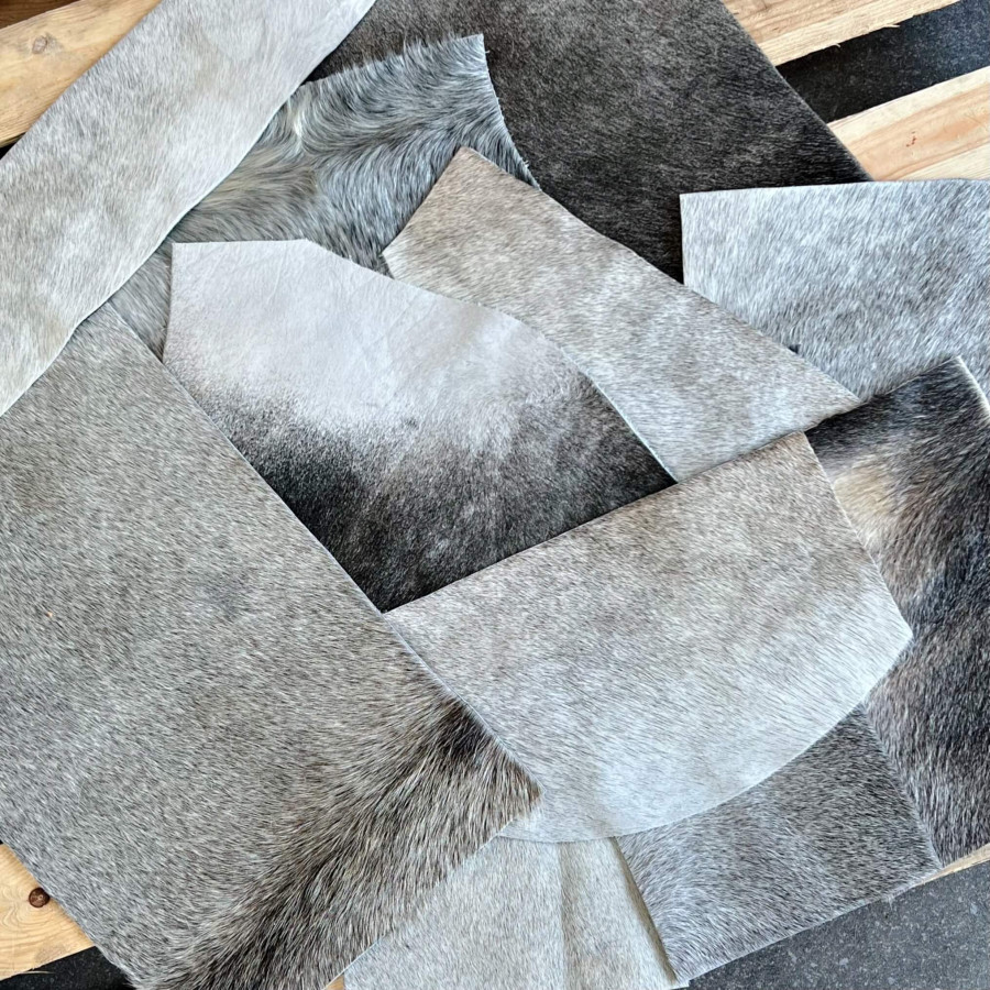 Genuine Cowhide Material Offcuts - for Arts and Crafts - Cowhide Remnants - Cowhide Scrap 1