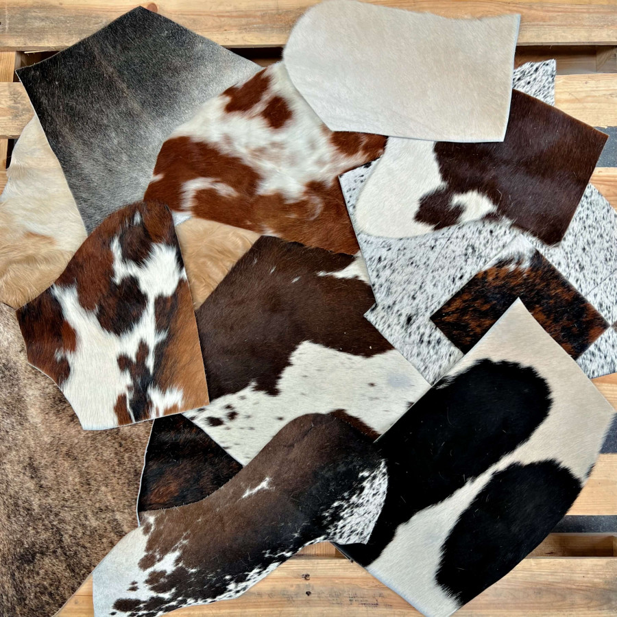 Genuine Cowhide Material Offcuts - for Arts and Crafts - Cowhide Remnants - Cowhide Scrap 4