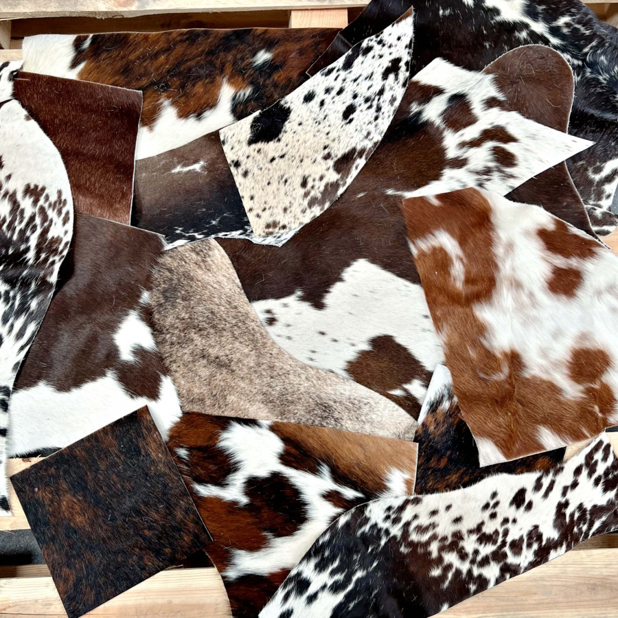 Genuine Cowhide Material Offcuts - for Arts and Crafts - Cowhide Remnants - Cowhide Scrap 5