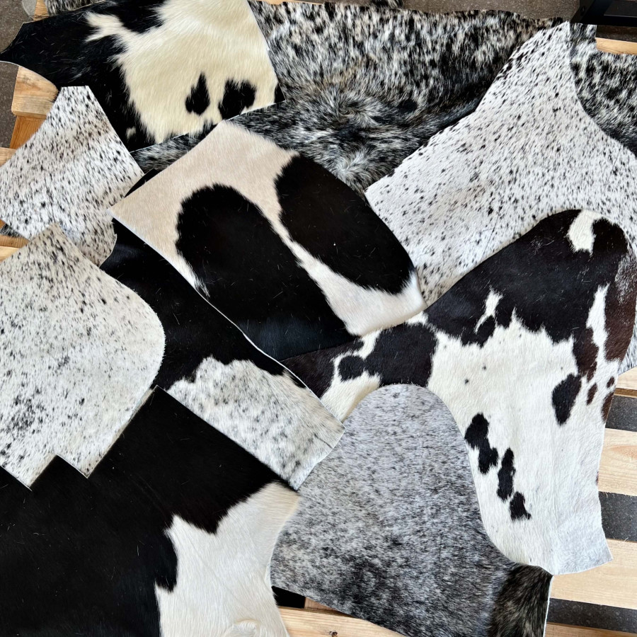 Genuine Cowhide Material Offcuts - for Arts and Crafts - Cowhide Remnants - Cowhide Scrap 6