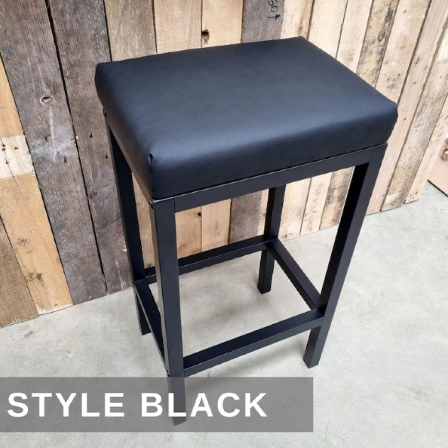 Genuine leather bar stool / counter stool breakfast bar - Made in the UK 3