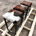 Premium bar stool cowhide topped CUSTOM-MADE | Four-legged design